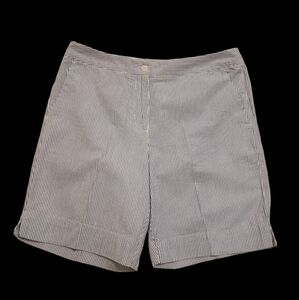 ST AUMONT LADIES SEERSUCKER ⛳ GOLF SHORTS SZ 10